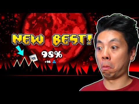 Видео: Жажда крови 98% — Смерть от сальто назад (мемы Geometry Dash)