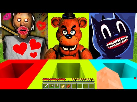 Видео: ВЫБЕРИ ПРАВИЛЬНУЮ ЯМУ ПОРТАЛ АНИМАТРОНИКИ ФРЕДДИ EXE МУЛЬТЯШНЫЙ КОТ БАБКА ГРЕННИ SCREAM в МАЙНКРАФТ