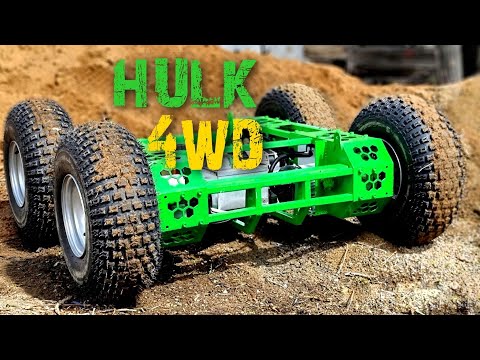 Видео: колесная платформа повышенои проходимости HULK . Off-road wheeled platfotm HULK