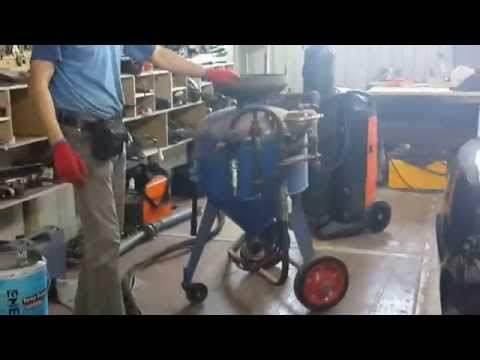 Видео: обзор пескоструйной установки АСО-150 часть 1 (подготовка)