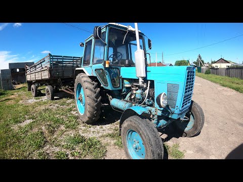 Видео: Везу кирпич трактором МТЗ-80Л. Делаем погреб