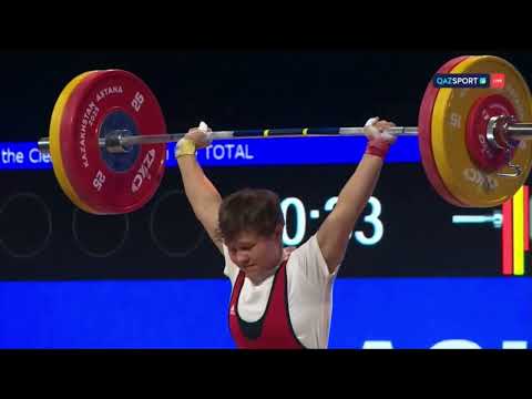 Видео: #штангист Триумф Ксении Прозоровой, вк -58кг. Чемпионат Азии среди юношей и юниоров Астана 05.07.25