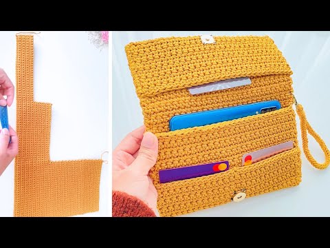 Видео: сумка-кошелек крючком