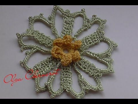 Видео: Ирландское кружево  Цветок/  Irish Lace Flower