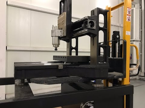 Видео: Фрезерный чугунный чпу-станок, ввод в эксплуатацию. Часть #1