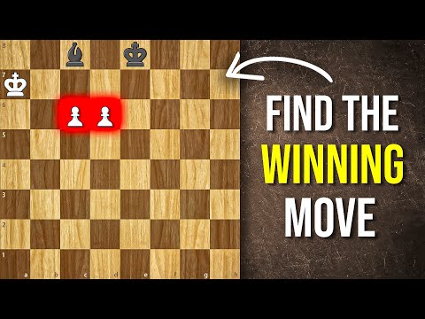 Видео: Как двигать белые пешки, чтобы выиграть? Шахматы