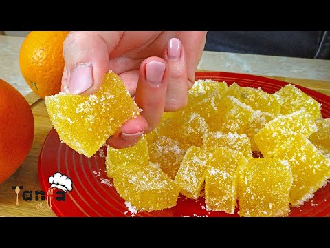 Видео: Сладкое на все времена! Домашние желейные конфеты из апельсинового сока.