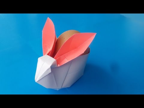 Видео: Пасхальный кролик 🐇 оригами, Origami Easter Bunny