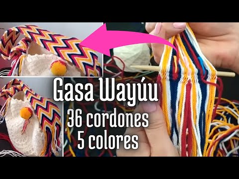 Видео: Шаг за шагом l Wayúu марля 36 шнурков 5 цветов ♥ Wayuu кушак