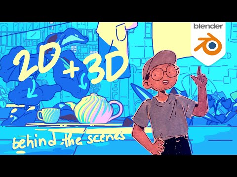 Видео: Как была создана эта 2D/3D-анимация — Введение в Blender greasepencil и советы для начинающих