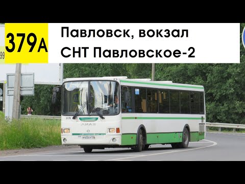 Видео: Автобус 379а "СНТ "Павловское-2" - Павловск, вокзал" (маршрут закрыт)