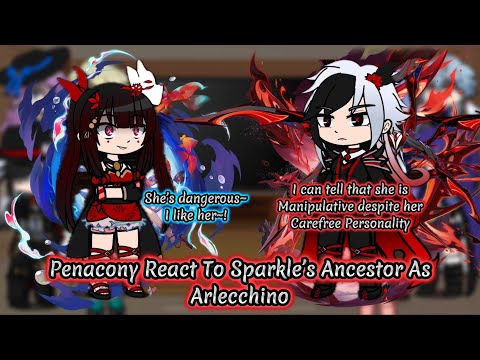 Видео: Penacony Honkai Star Rail реагируют на предка Спаркл в роли Арлекино || Genshin || Реакция Gacha.