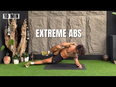 Видео: 10-минутная тренировка пресса дома | Экстремальная тренировка пресса без повторений дома (без обо...