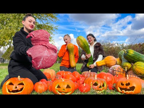 Видео: 🎃Лучший Рецепт Хэллоуинского Сезона — Говядина в Тыкве! Сказочное Блюдо