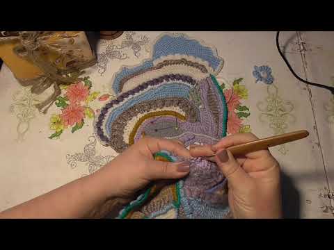 Видео: Фриформ вяжем вместе часть 6