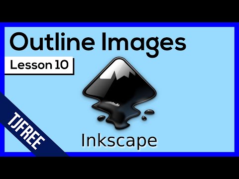 Видео: Урок 10 по Inkscape — Трассировка изображений с помощью инструмента Безье