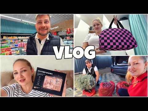 Видео: ВЛОГ Шикарный маникюрный набор от DYKEMANN‼️Муж СНОВА контролирует МОИ ПОКУПКИ ! Купили цветы В САД 