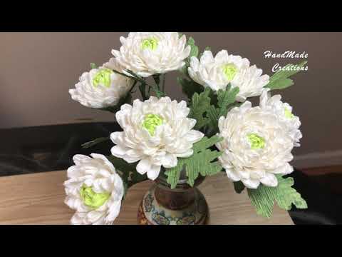 Видео: Маленькие хризантемы из гофрированной бумаги// little chrysanthemums