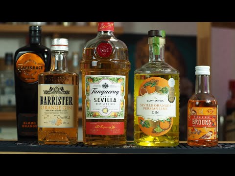 Видео: Tanqueray Flor de Sevilla / Барристер Апельсиновый / ХЭЙСМИТС Севильский апельсин / Джин БРУКС