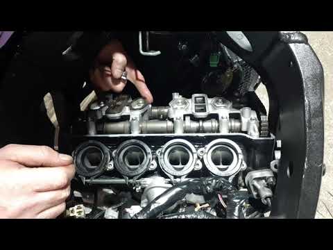 Видео: Регулировка Клапан на Сузуки GSXR600 . Часть 3