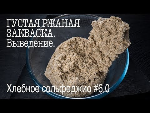 Видео: Хлебное сольфеджио #6.0. Густая ржаная закваска.