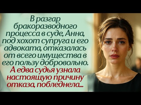 Видео: В разгар бракоразводного процесса в суде, Анна, под хохот супруга и его адвоката, отказалась от...