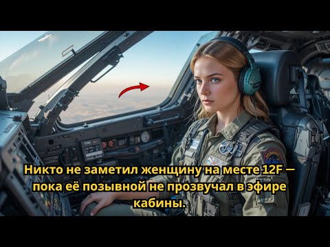 Видео: Никто не заметил женщину на месте 12F — пока её позывной не прозвучал в эфире кабины