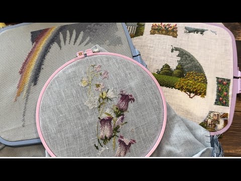 Видео: Вышивка крестом/Elsa Williams/Овен/Dimensions.