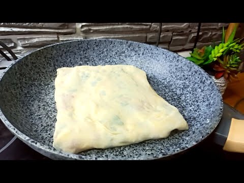 Видео: Обалденная Лепешка в сковороде /Катлама с мясом и луком/ 
