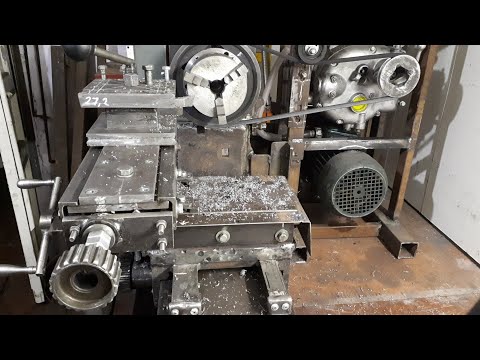 Видео: Самодельный токарный станок. Первая стружка.