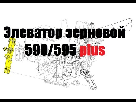 Видео: Элеватор зерновой АКРОС 590/595 Ростсельмаш