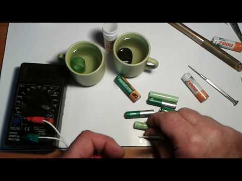 Видео: Восстановление старых Ni - MH аккумуляторов.
