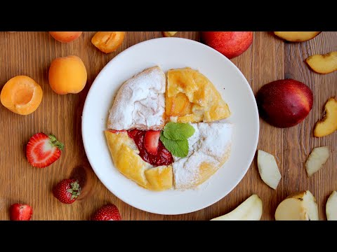 Видео: Галеты с ягодами и фруктами | Простой рецепт вкусного пирога от профессионального кондитера