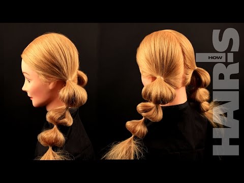 Видео: Делаем простую прическу «Фонарики» - видеоурок (мастер-класс) Hair’s How.