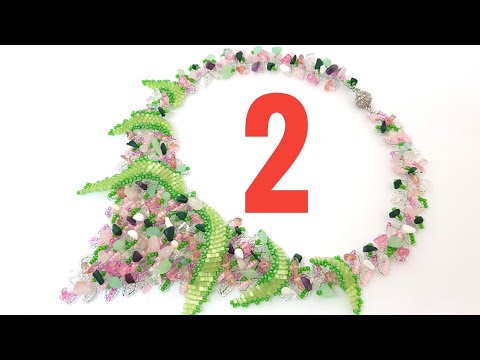 Видео: Necklace/Bead necklace/How to make a necklace/Necklace/Колье уголок/Колье из бисера/Как сделать/2