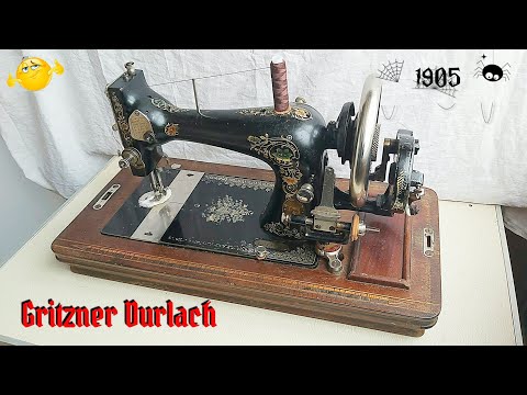Видео: Швейная машинка "Gritzner Durlach" 1905г.