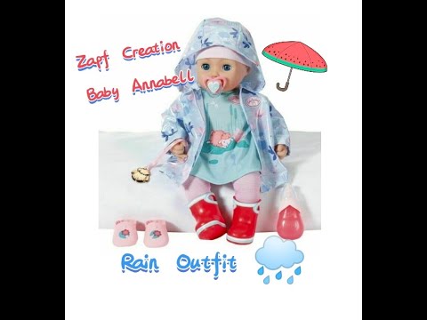 Видео: Огляд Ляльки Бейбі Аннабель від Zapf Creation | Baby Annabell + Rain Outfit