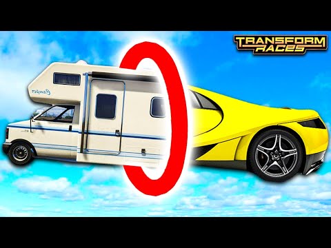 Видео: Падна ми се КЪЩА На КОЛЕЛА... GTA Трансформиращи Състезания