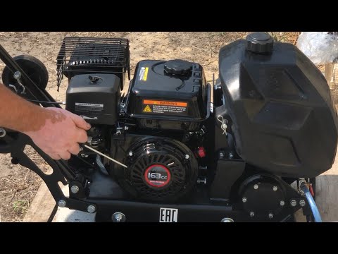 Видео: Виброплита Zitrek z3k60w Loncin 160F. Начало использования.