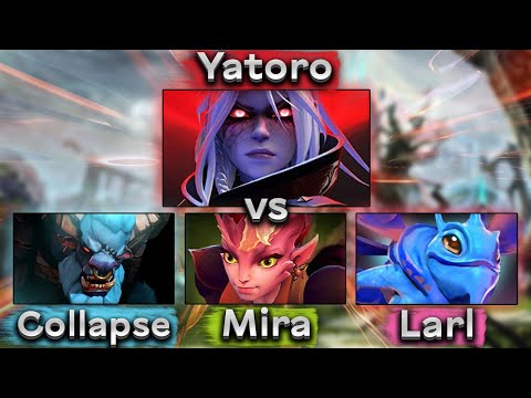 Видео: Яторо против 3 игроков Team Spirit! - Yatoro Drow Ranger 7.35 DOTA 2