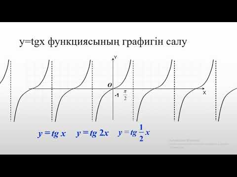 Видео: тригонометриялық функциялар қасиеттері мен графиктері