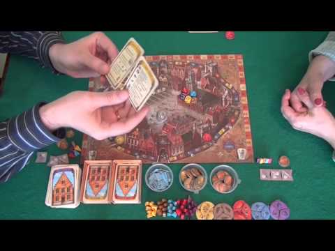 Видео: Брюгге - играем в настольную игру, board game Brugge