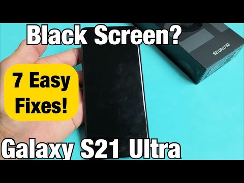 Видео: Черный экран или экран не включается? 7 способов решения — Galaxy S21 Ultra