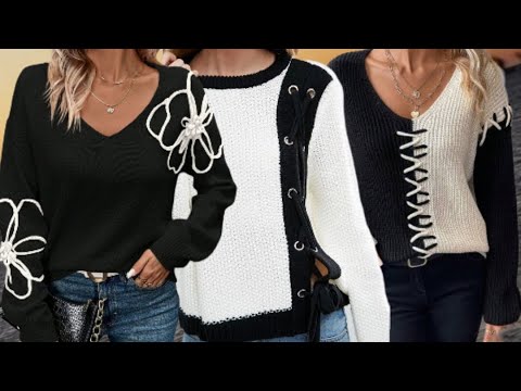 Видео: Черно-белая классическая одежда, не выходящая из моды. Black and white classic clothes.