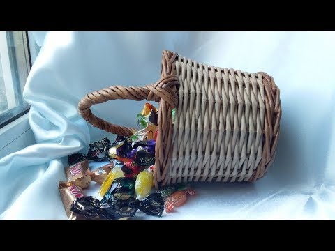 Видео: Корзинка - лукошко с ручкой. Подробно. ВИДЕО 2019 года! Качество видео соответствует году записи.