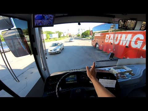 Видео: Старт с середины маршрута глазами водителя автобуса. pov driving