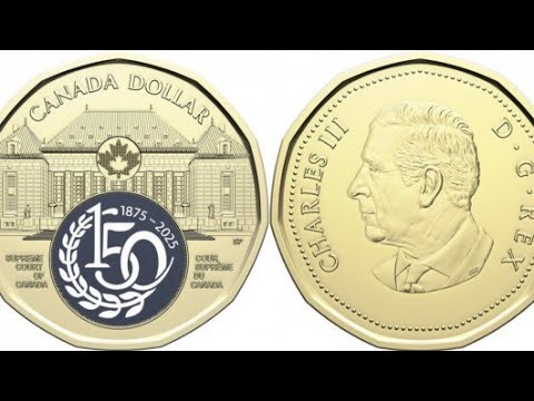 Видео: 1 доллар Канада 2025г. 150 лет верховному суду.1 dollar Canada 2025🇨🇦