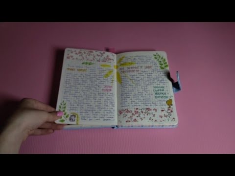Видео: мой новенький дневничок🌷 |16| обзор