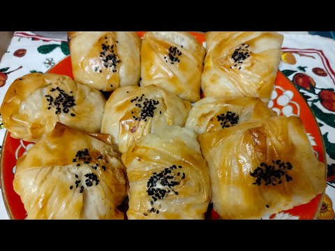 Видео: Узбекская самса из теста -Фило/ быстро, вкусно и сытно.#самсаскурицей #самсаслоеная #тестофило