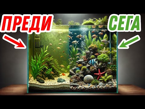 Видео: Защо водата в аквариума позеленява и как да решим проблема